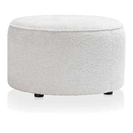 Coco Maison Roan poef rond H44cm Creme